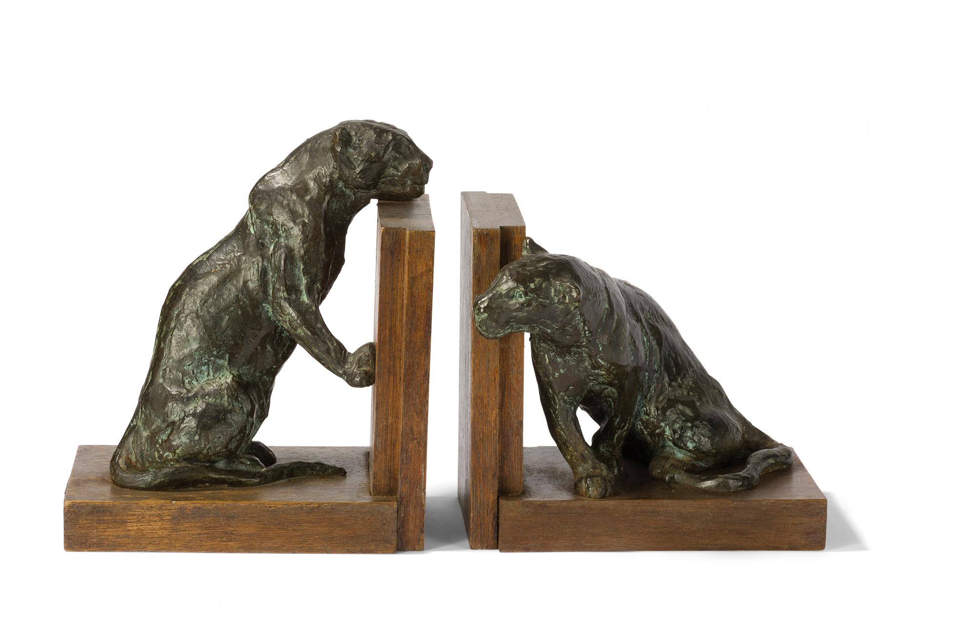 Roger GODCHAUX (1878-1958) sculpture « lionnes »